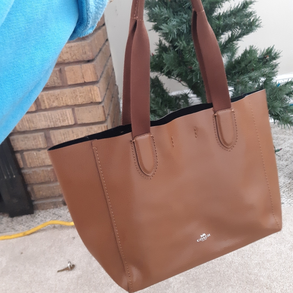 Coach leather tote